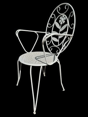 Provencal Armchairs in Wrought Iron, 1960s, Set of 6-SDV-2020017