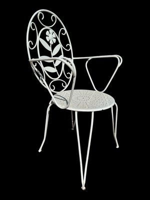 Provencal Armchairs in Wrought Iron, 1960s, Set of 6-SDV-2020017