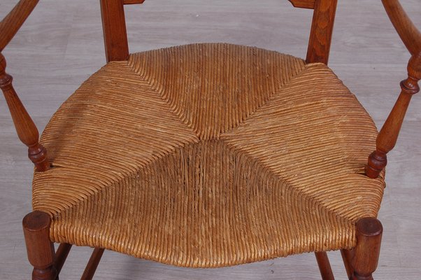 Provençal Chair in Oak, Italy, Late 1800s-XSG-980344