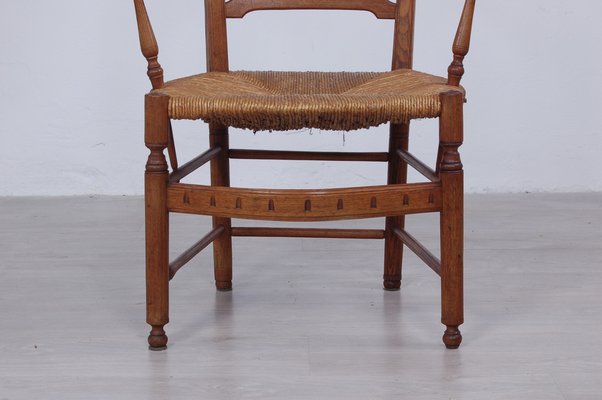 Provençal Chair in Oak, Italy, Late 1800s-XSG-980344