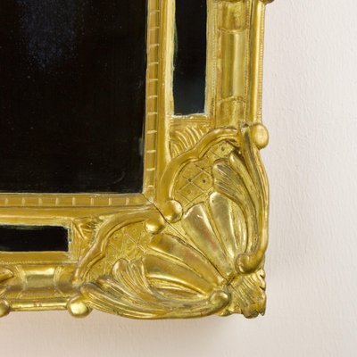 Provencal Transitional Louis XVI Wall Mirror with Elaborate Crowning, France, 1770s-KMT-985947