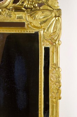 Provencal Transitional Louis XVI Wall Mirror with Elaborate Crowning, France, 1770s-KMT-985947