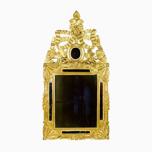 Provencal Transitional Louis XVI Wall Mirror with Elaborate Crowning, France, 1770s-KMT-985947