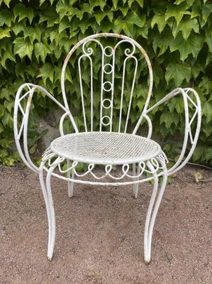 Provencal Wrought Iron Armchairs, 1950s, Set of 2-SDV-1332011