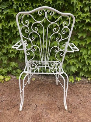 Provencal Wrought Iron Armchairs, 1960s, Set of 7-SDV-1331985