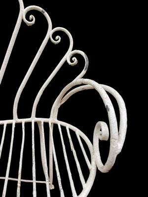 Provencal Wrought Iron Bench, 1960s-SDV-1732130