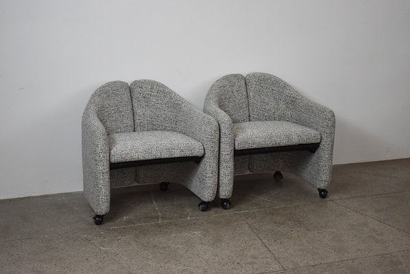 PS142 Armchairs by Eugenio Gerli for Tecno, 1960s, Set of 2-QLP-1821807