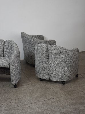 PS142 Armchairs by Eugenio Gerli for Tecno, 1960s, Set of 4-QLP-1821814