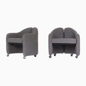 PS142 Armchairs Eugenio Gerli for Tecno, 1960s, Set of 2-US-1780018