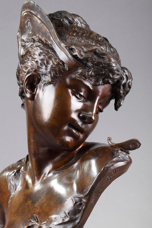 Psyche Bust in Patinated Bronze from Boyer and Rolland