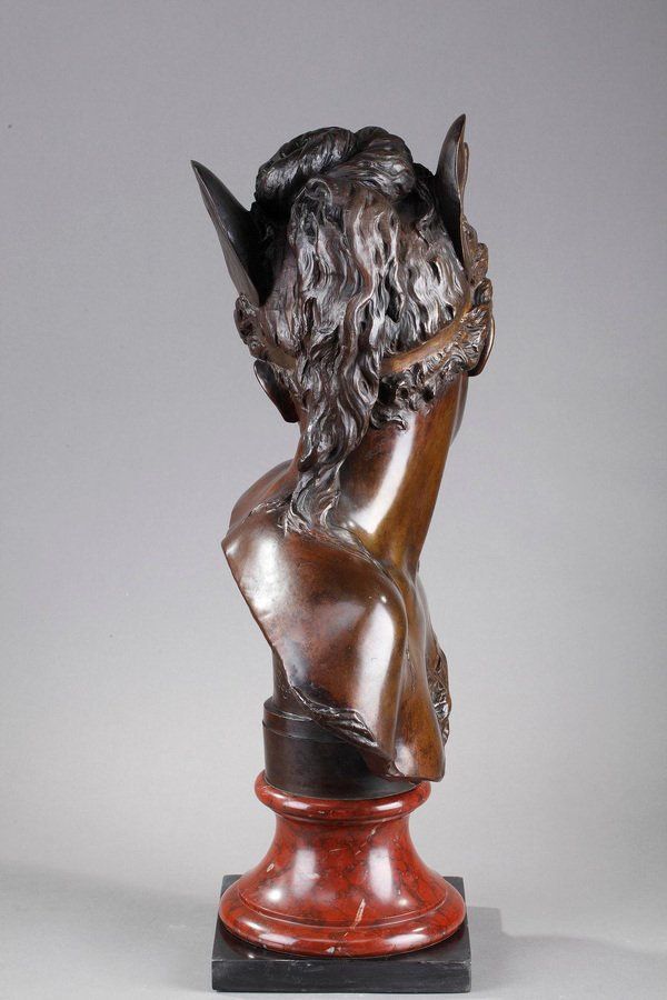 Psyche Bust in Patinated Bronze from Boyer and Rolland