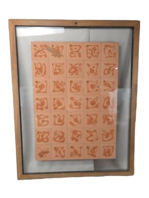 Publicity of Spanish Iberia Airlaine, Ceramic Tiles, Framed-TCS-1328814