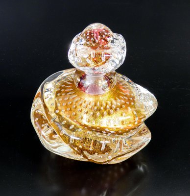 Puffed Glass Bathroom Set by Ercole Barovier, Set of 3-OJE-1255197