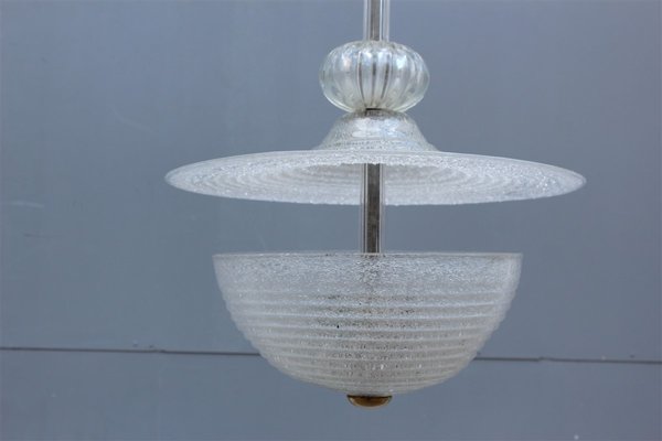 Pulegoso Lantern Ceiling Lamp from Barovier & Toso, 1940s-EH-668099