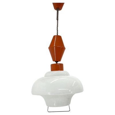 Pull-Down Pendant Light, Czechoslovakia, 1950s-TZ-1449420