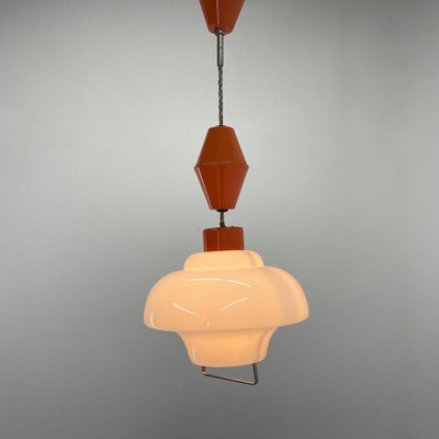 Pull-Down Pendant Light, Czechoslovakia, 1950s-TZ-1449420