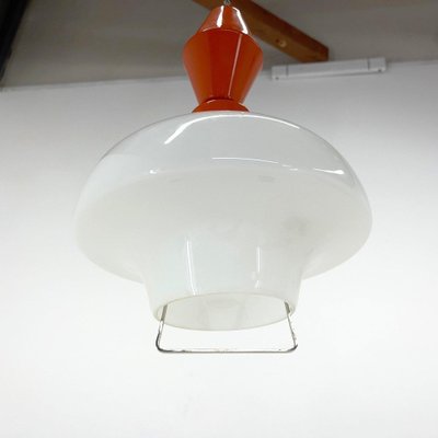 Pull-Down Pendant Light, Czechoslovakia, 1950s-TZ-1449420