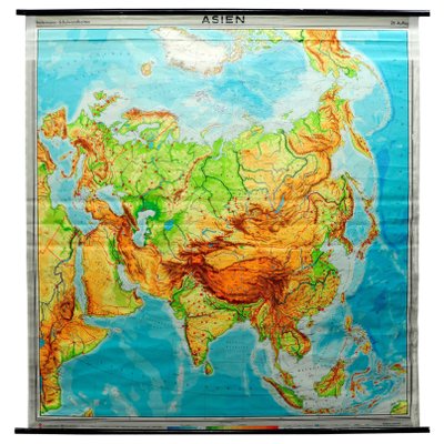 Pull-Down Print Map of Asia-KJP-1149072