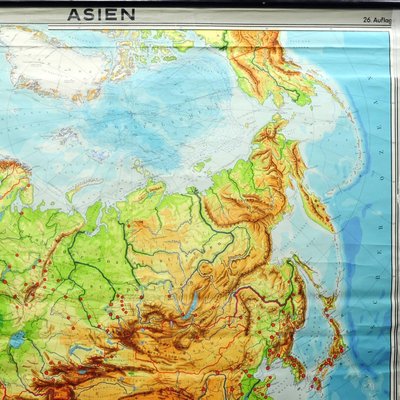 Pull-Down Print Map of Asia-KJP-1149072