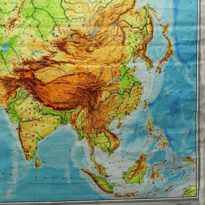 Pull-Down Print Map of Asia-KJP-1149072