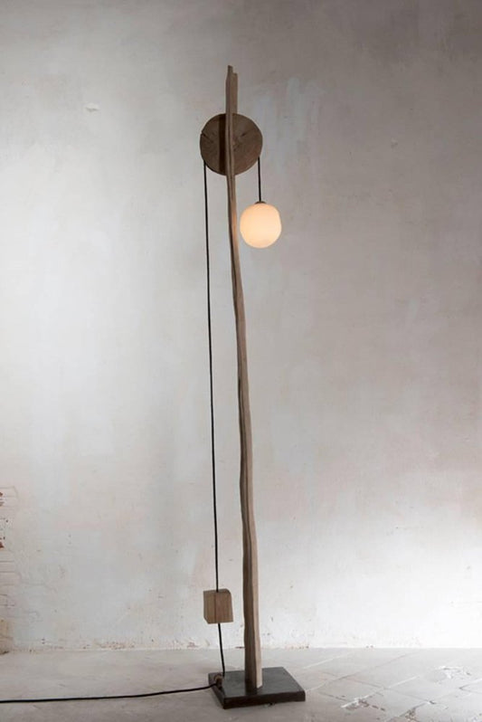 Pulley Sculpted Floor Lighting by Jérôme Pereira