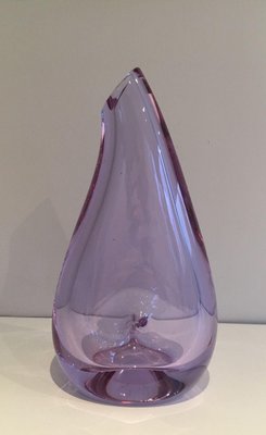 Purcked Color Piriform Glass Vase, 1970s-BA-1365873