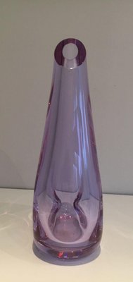 Purcked Color Piriform Glass Vase, 1970s-BA-1365873