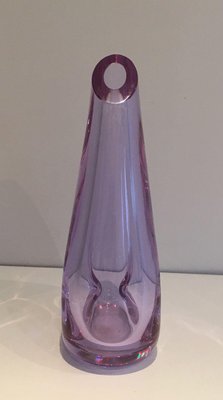 Purcked Color Piriform Glass Vase, 1970s-BA-1365873