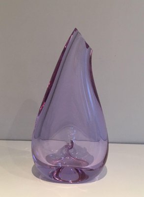 Purcked Color Piriform Glass Vase, 1970s-BA-1365873