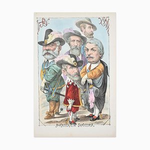 Puritani di Sinistra - Lithograph by A. Maganaro - 1870s 1870s-ZCI-761063