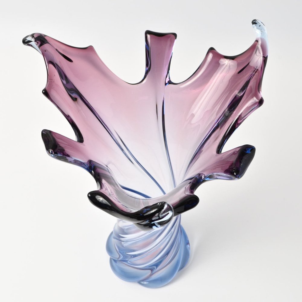 Purple and Blue Sommerso Murano Glass Vase, 1960s