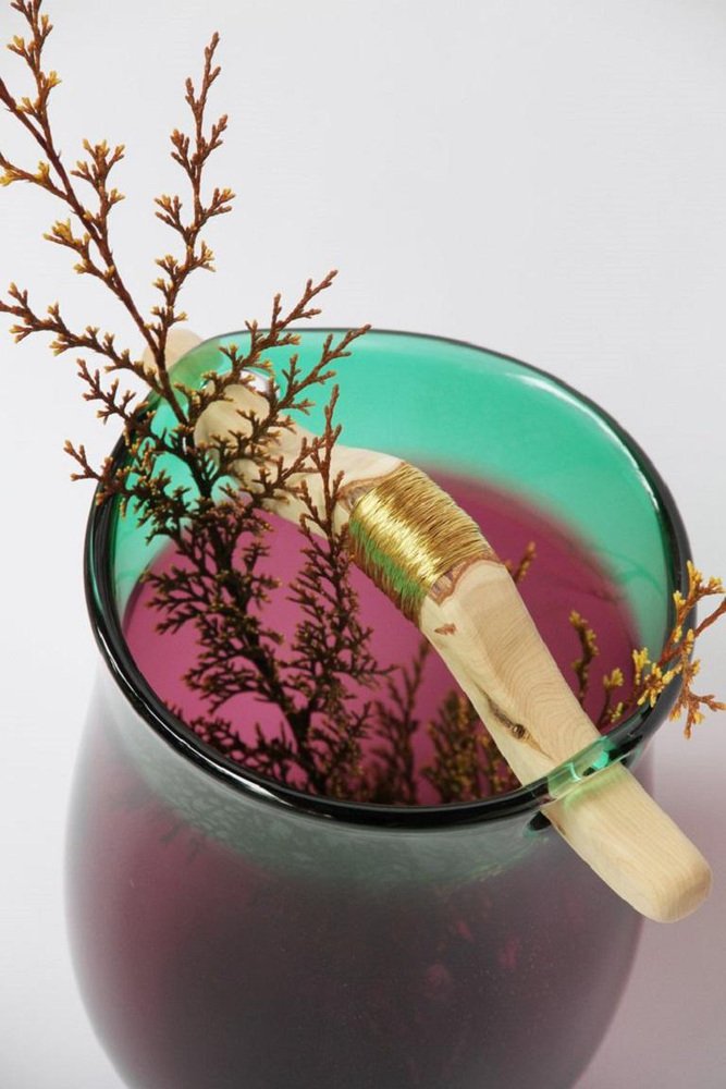 Purple and Green Heiki Vase by Pia Wüstenberg