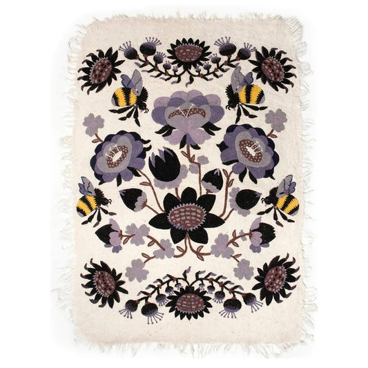 Purple Bombroo Rug by Klaus Haapaniemi for Tikau