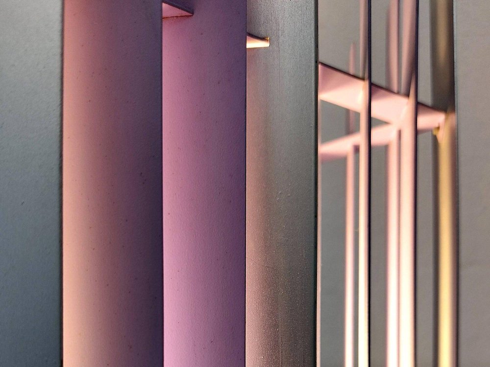 Purple Ceiling Lamp by Thue Christensen and Bent Nordsted for Nordisk Solar, Denmark, 1960s