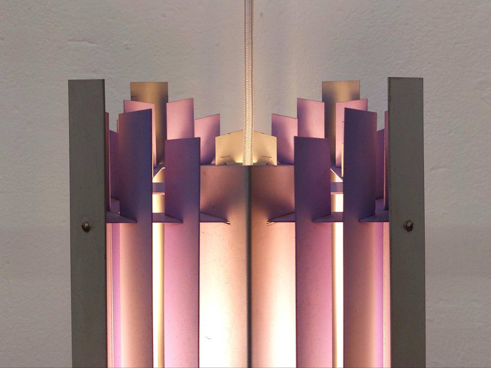 Purple Ceiling Lamp by Thue Christensen and Bent Nordsted for Nordisk Solar, Denmark, 1960s