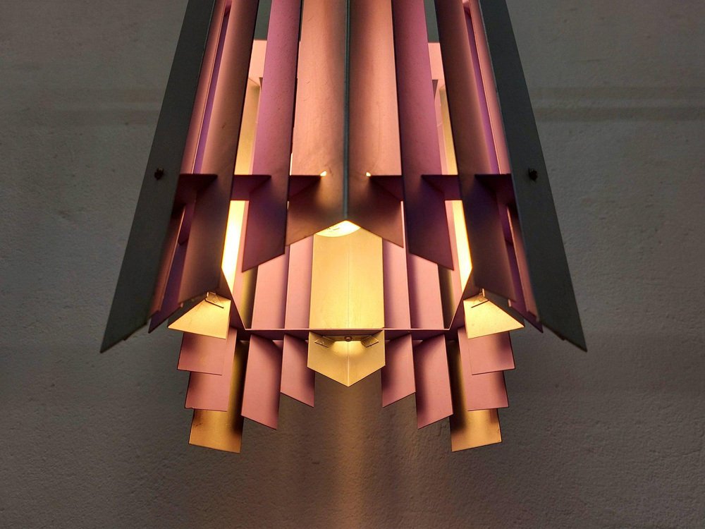 Purple Ceiling Lamp by Thue Christensen and Bent Nordsted for Nordisk Solar, Denmark, 1960s