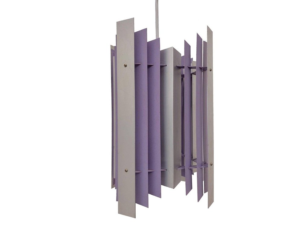 Purple Ceiling Lamp by Thue Christensen and Bent Nordsted for Nordisk Solar, Denmark, 1960s