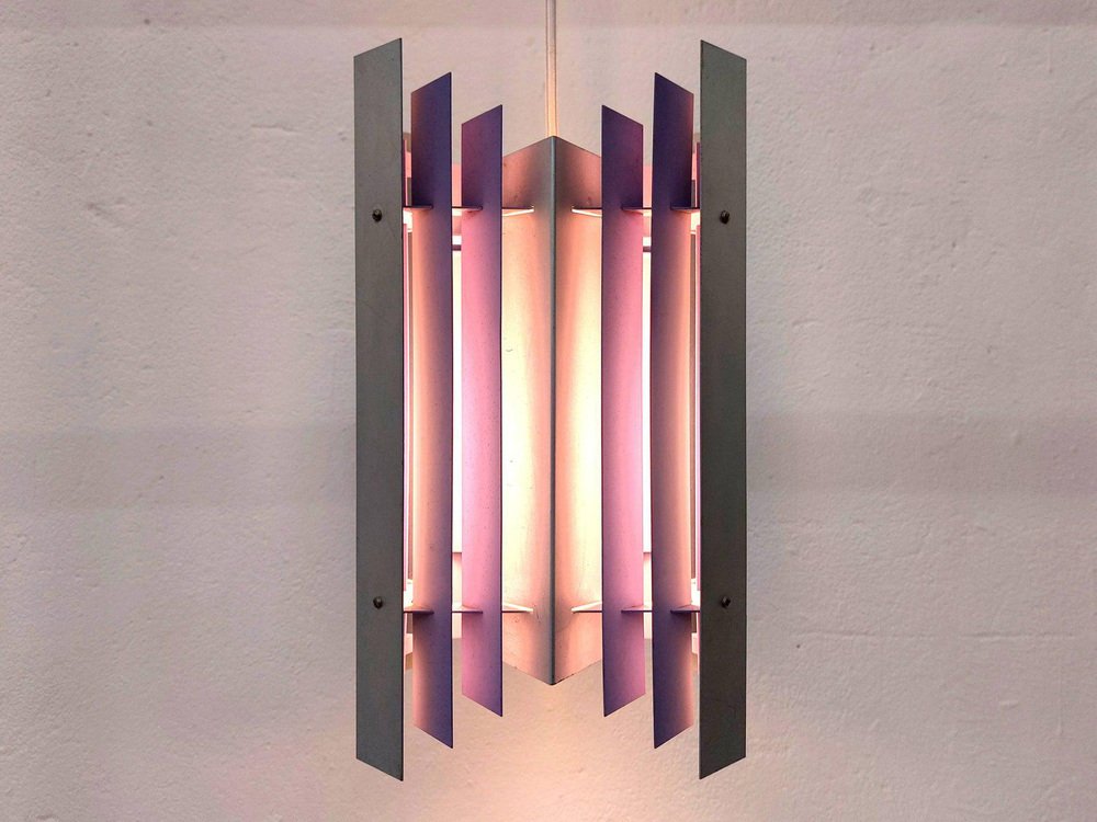 Purple Ceiling Lamp by Thue Christensen and Bent Nordsted for Nordisk Solar, Denmark, 1960s