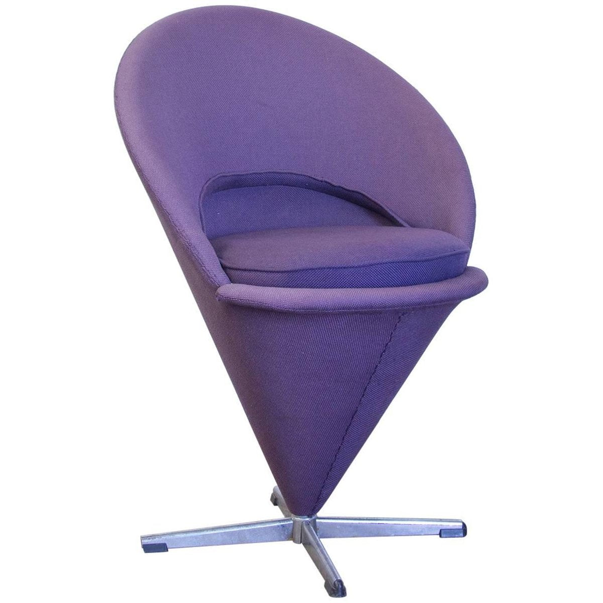 Purple Cone High Stool by Verner Panton for Rosenthal, 1958