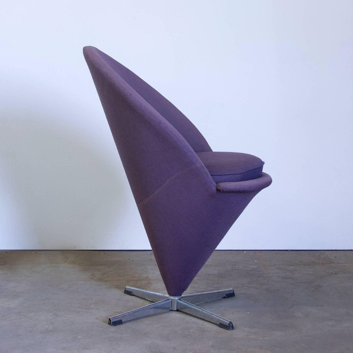 Purple Cone High Stool by Verner Panton for Rosenthal, 1958