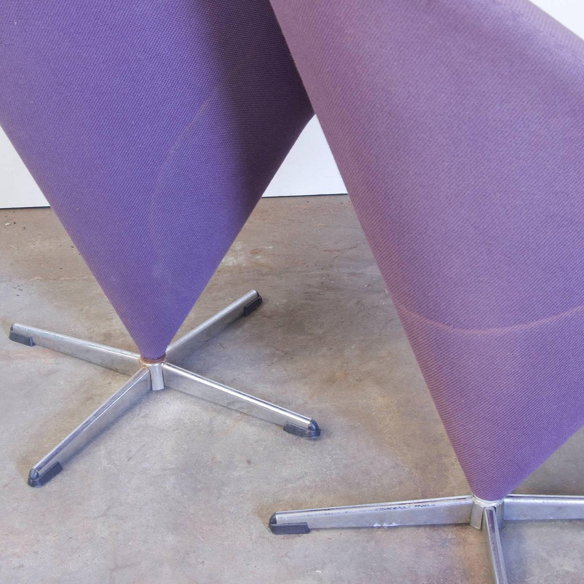 Purple Cone High Stool by Verner Panton for Rosenthal, 1958