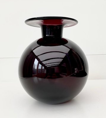 Purple Glass Vase in Style of Nanny Still, 1960s