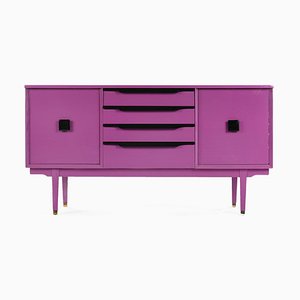 Purple Lacquered Wood Console Table, 1960s-NQ-668664