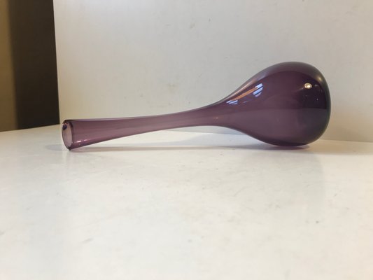 Purple Modernist Glass Vase by Gunnar Ander for Elme Glasbruk, 1960s-LCR-546673