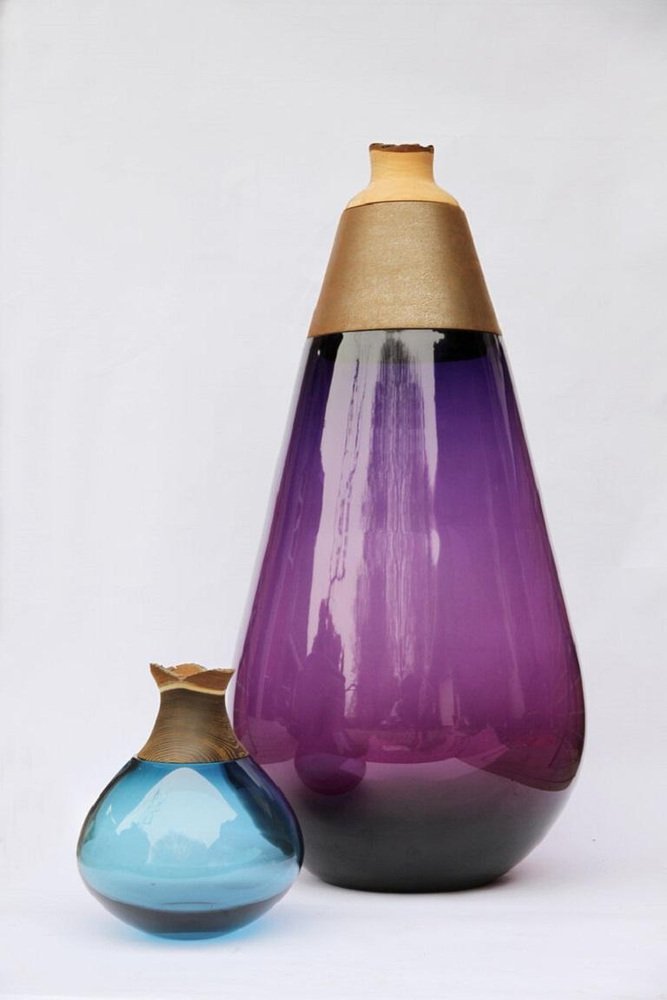 Purple Scarabee Stacking Vase by Pia Wüstenberg