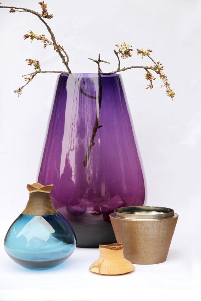 Purple Scarabee Stacking Vase by Pia Wüstenberg