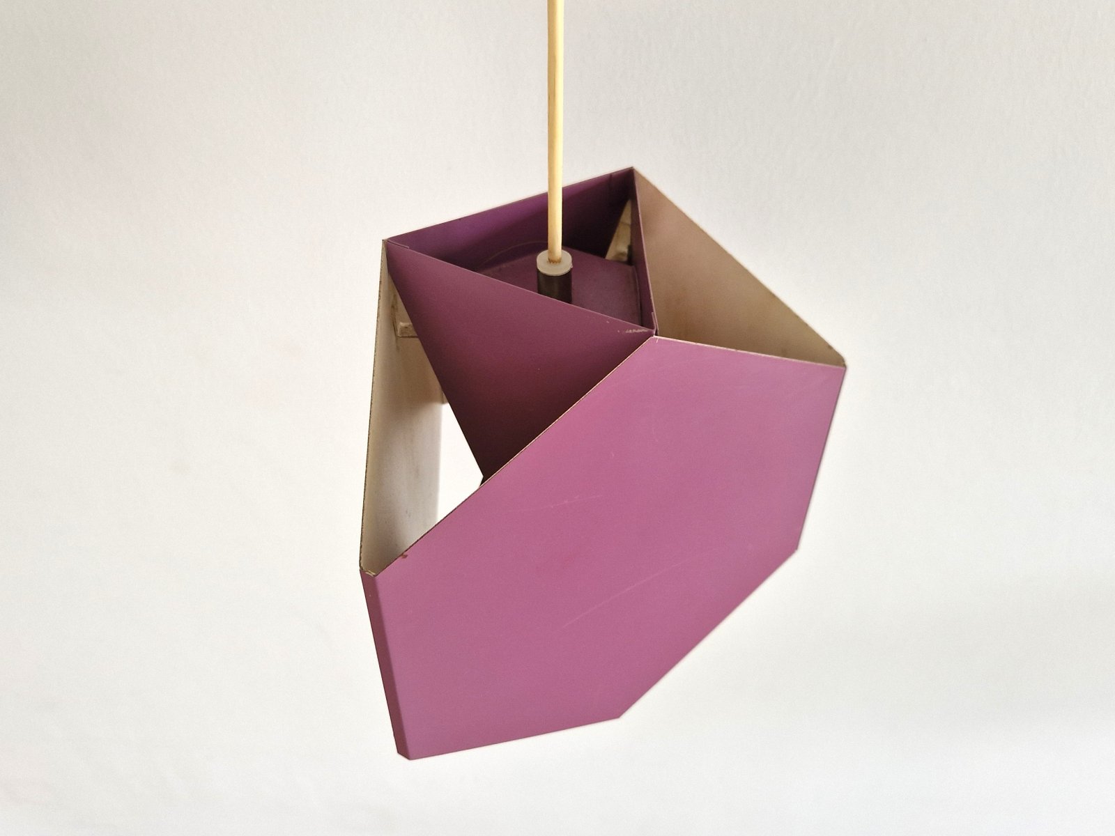 Purple Seks-Tre Pendant Lamps by Ole Panton for Lyfa, Denmark, 1960s, Set of 2