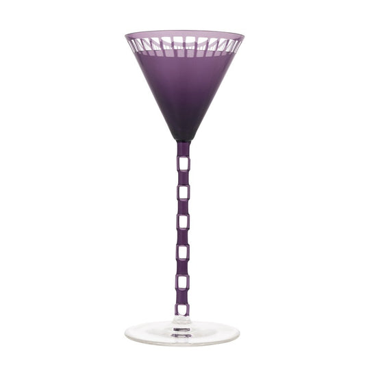 Purple Stem Glass by Otto Prutscher Meyrs Nephew, 1908