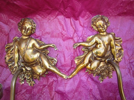 Putti Sconces, 1930s, Set of 2-ZVO-883195