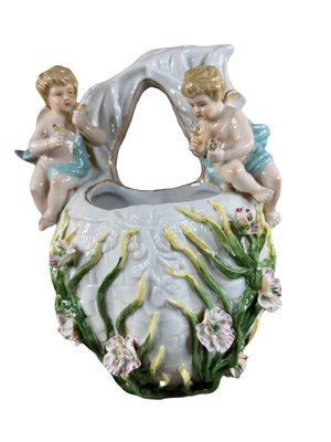 Putti Wall Decor in Meissen Porcelain, 1920s-EUT-1735424